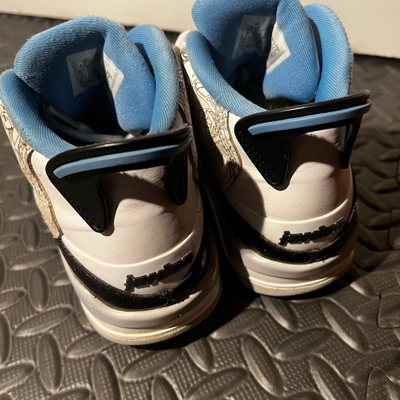 CLEAN Air Jordan Dub Zero UNC Blue size 6 Womens Retro shoes - Picture 5 of 7